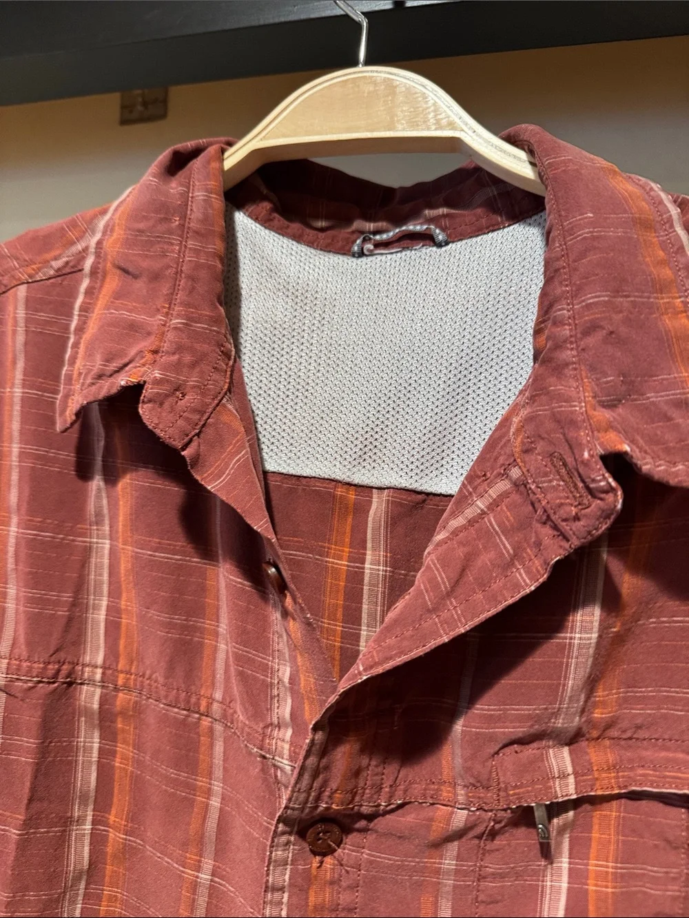 The North Face Brown Plaid Button Shirt